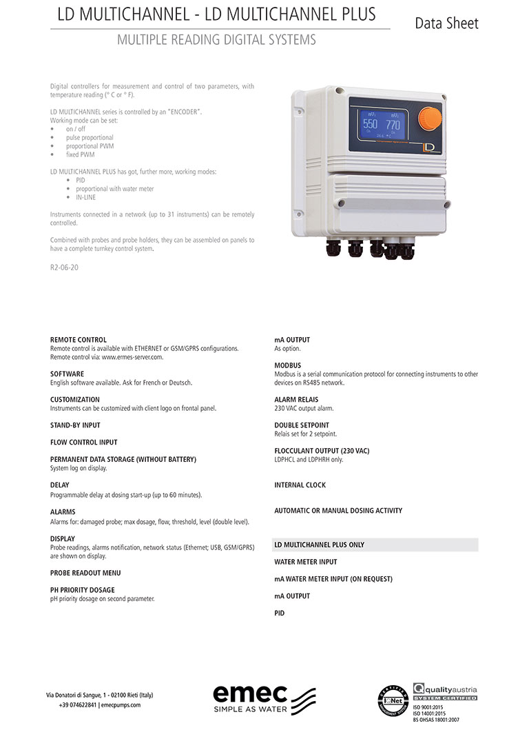 EMEC LD MULTICHANNEL PLUS ÖLÇÜM CİHAZI