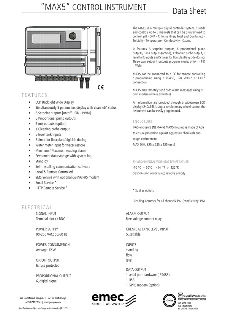 EMEC MAX5 ÖLÇÜM CİHAZI